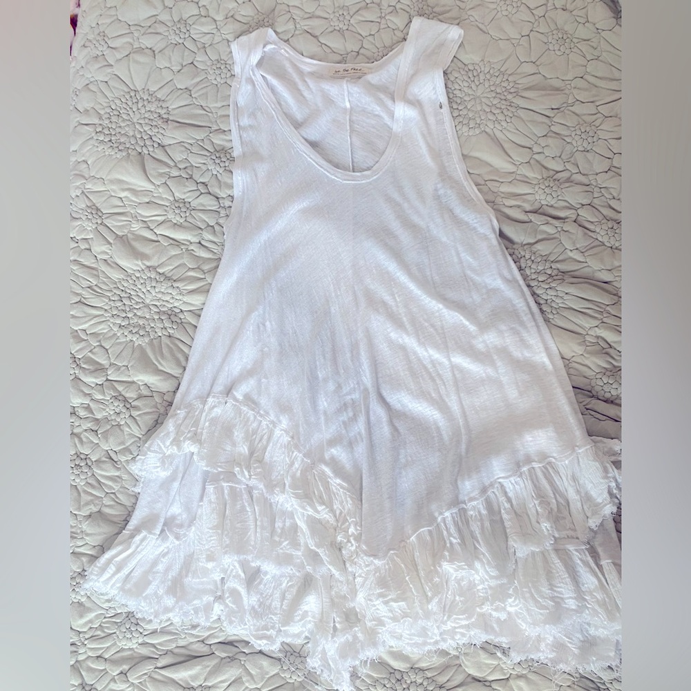 Free People ruffle tank